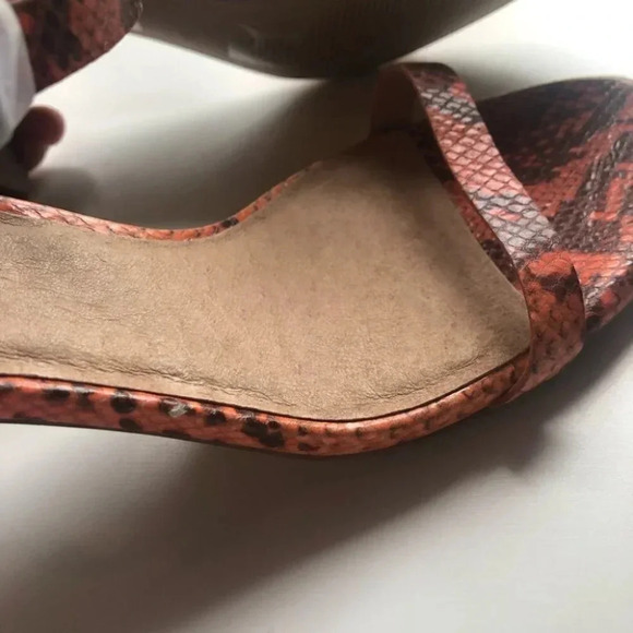 Madewell Sweet Tulip Snake Embossed Holly Leather Strappy Sandal Size 10 NIB - Picture 14 of 14